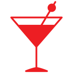 Martini glass icon
